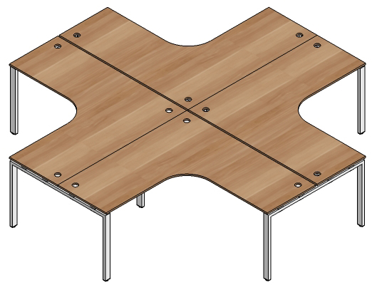 伯格L形四人工作位 伯格L形四人工作位